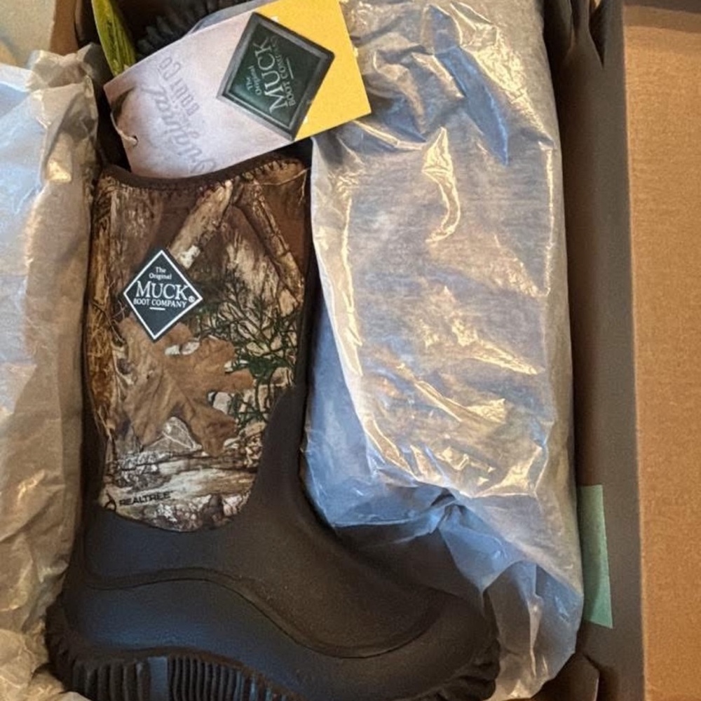 Muck Kids' Camouflage and Brown Boots